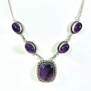 Amethyst 925 Gemstone Necklace
